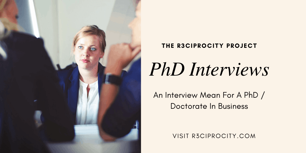 interview for phd position