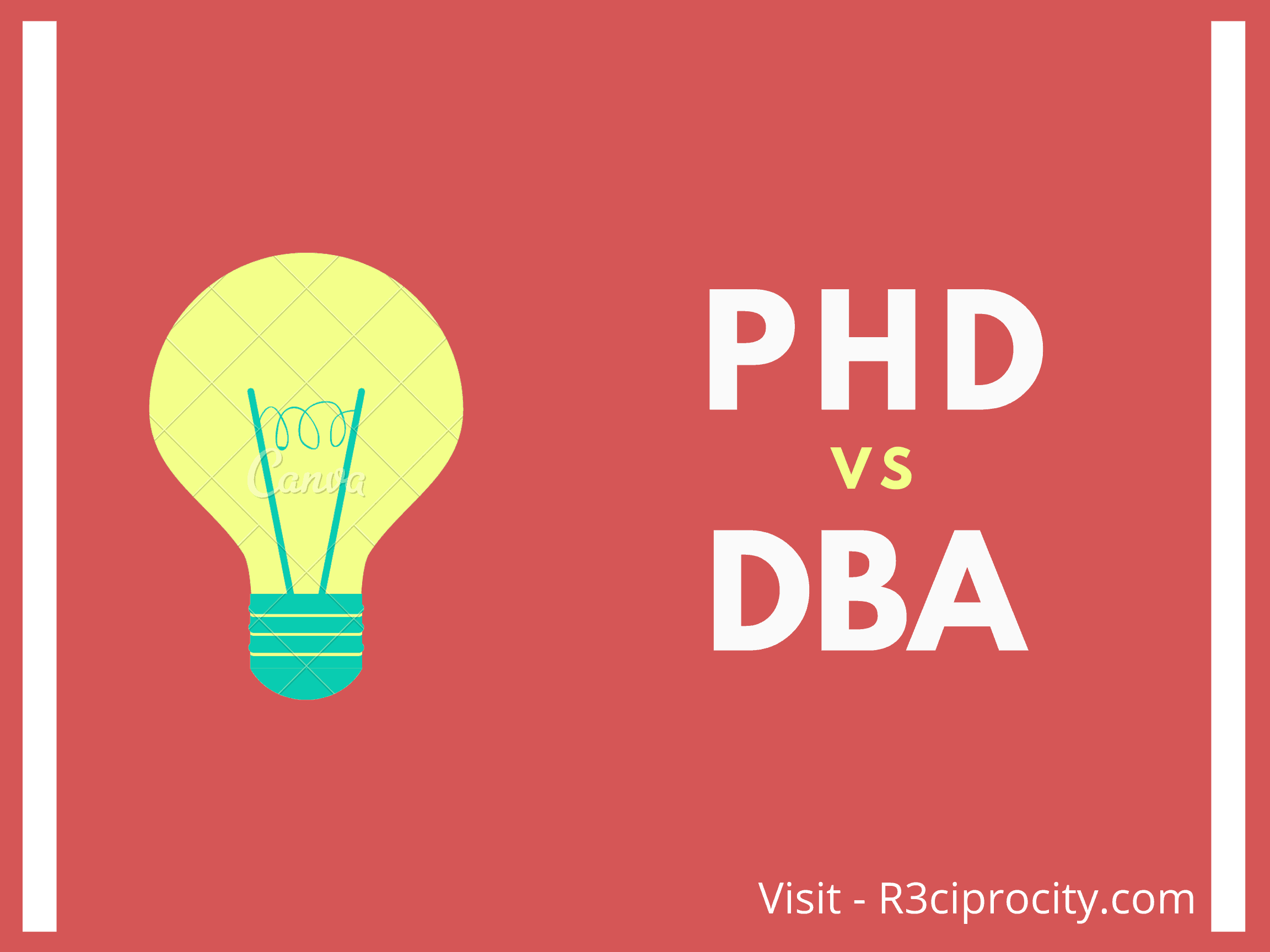 is dba equal to phd