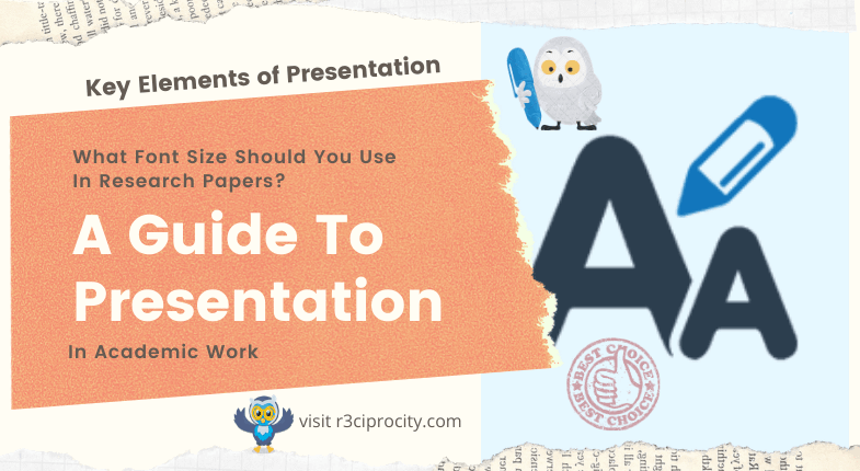 paper presentation font size