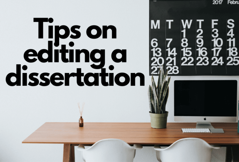 tips for editing dissertation